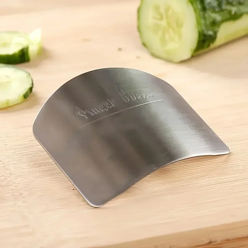 Picture 4: Finger Protector Stainless Steel Tool Finger Guard Safety Cut Vegetables Thumb Shield Kitchen Tools Kitchen Accessories Gadgets