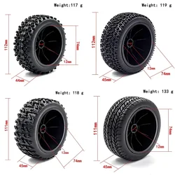 トラックタイヤ,トラックタイヤ,スラッシュ用六角タイヤ,arrma senton huanqi 727 vkar 10sc hpi rc,112mm, 1/10, 12mm, 2個