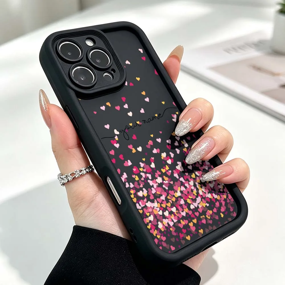 Innovative Heart Pattern For iPhone 18 17 Air 16 16e 15 14 13 Pro Max Plus Eye Ladder Silicone Phone Case Cover
