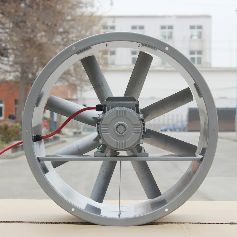 المعدات الصناعية قائمة بذاتها AC الكربون الصلب الخاصة إلى الأمام ارتفاع درجة الحرارة والرطوبة العالية مروحة التدفق المحوري #4