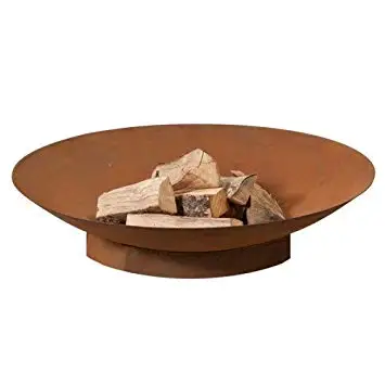 Outdoor Brazier BBQ Fire Pit Metal Square Corten Steel Fire Pit Bbq Brazier