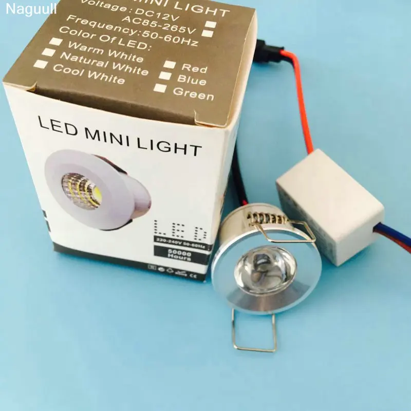 6Pieces Silver Mini Led Spot Wholesale Wall Luminaria Selling Armoire LumièRe Coupe Taille 28Mm 15DegréS