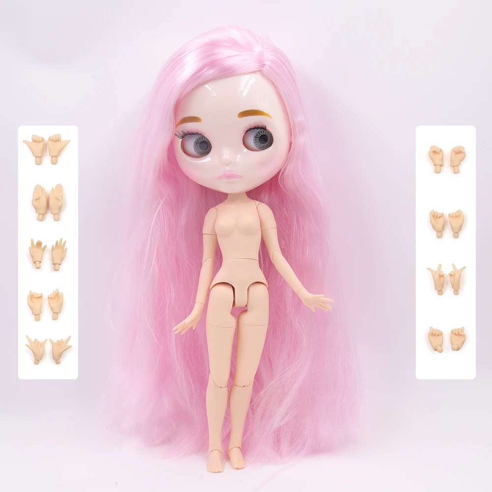 ICY DBS Blyth Doll 1/6 Joint Body 30CM BJD toys Natural shiny face with extra hands AB DIY Fashion Dolls girl gift image 3