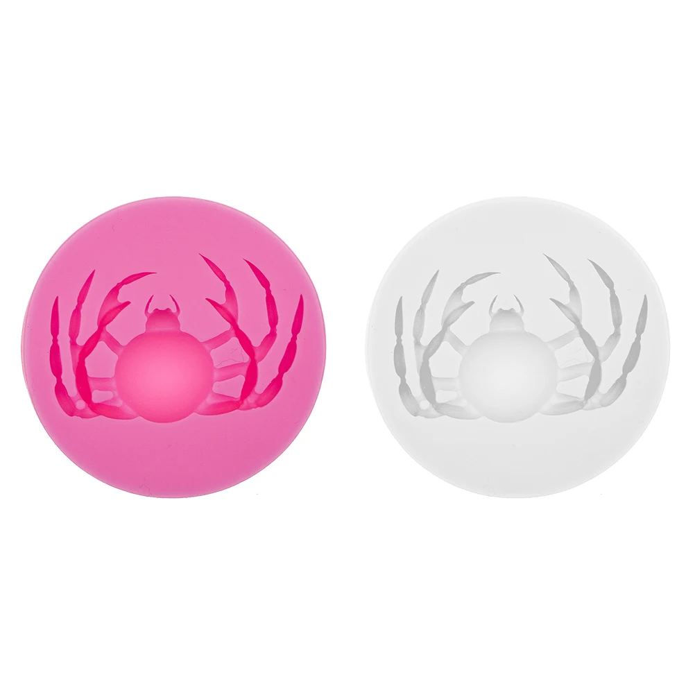 

2Pcs Premium Silicone Cake Molds Halloween Spider Pattern Nonstick Baking Tools for Home Kitchen White Pink Baking Molds