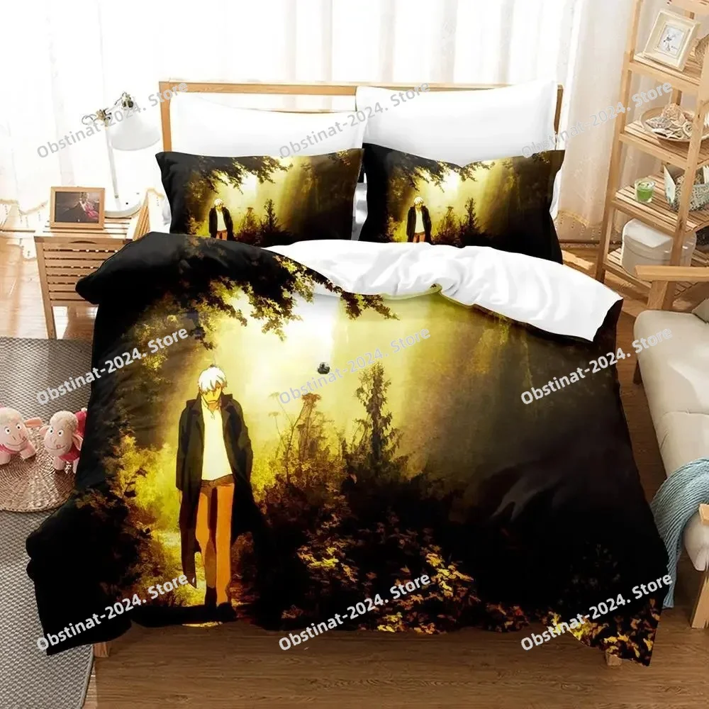 

Mushishi Bedding Set Printed Duvet Cover Pillowcase Single Double Style Queen King Size Sets 3D Print Anime Bed Sheet Set