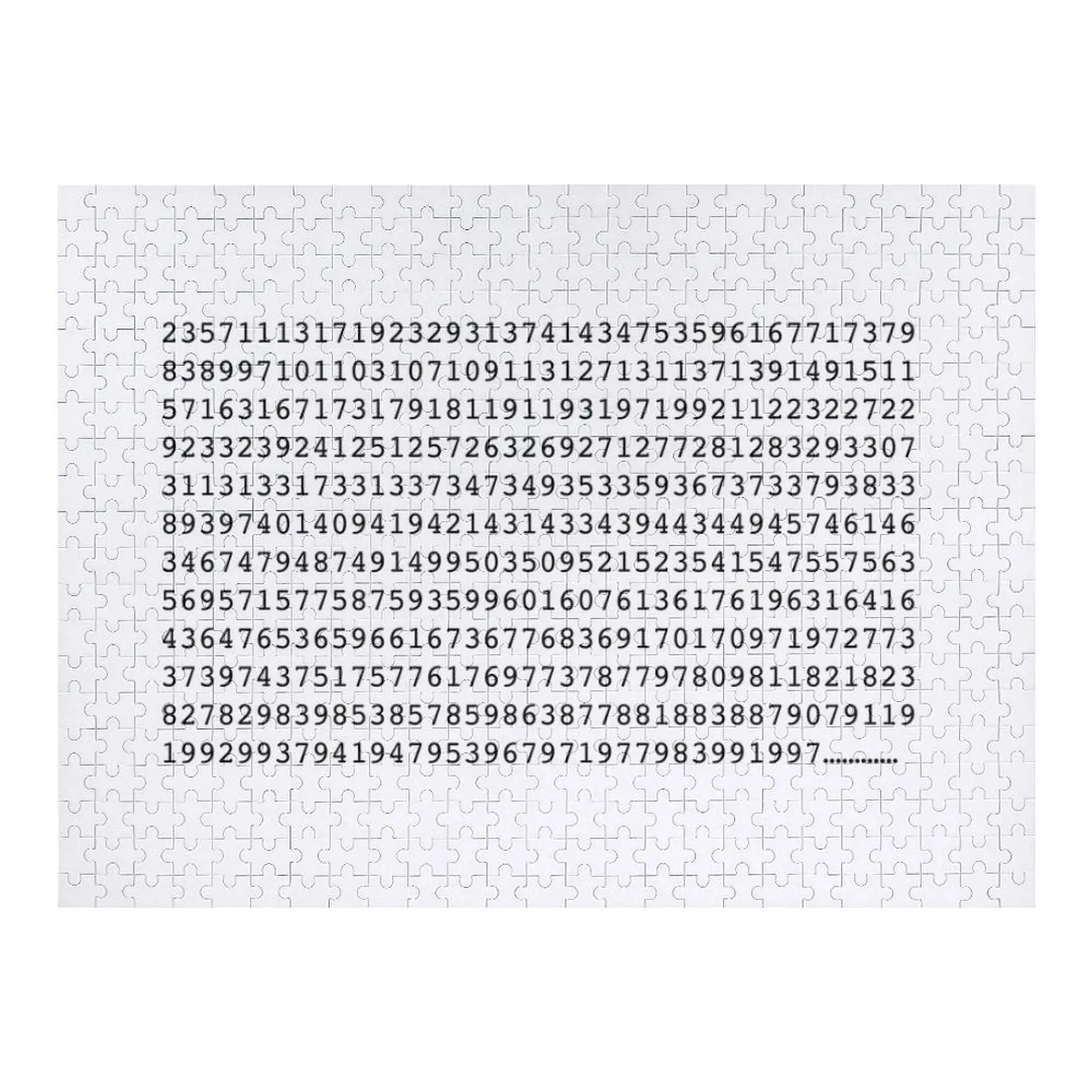

Prime Numbers Jigsaw Puzzle Photo Christmas Gifts Puzzle