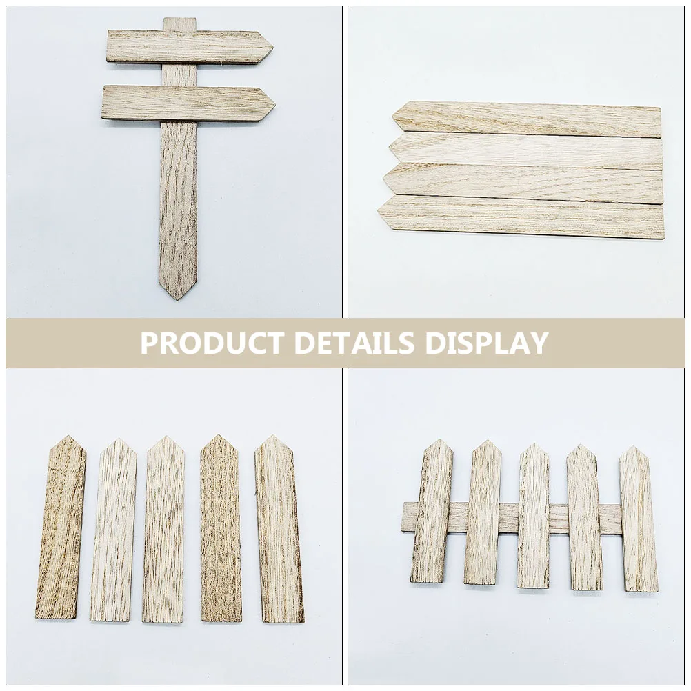 

20pcs Wooden Labels Plant Tags Durable Garden Markers Flowers Road Signs Inserted Cards Pointed End Easy Soil