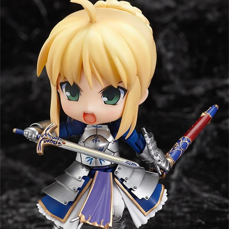إصدار متحرك من Fate/Stay Night Sabre مقاس 10 سم # 121 بولي كلوريد الفينيل فتاة أنيمي عمل أرقام أطقم منمذجة سطح المكتب زخرفة ديكورا اللعب دمية الهدايا