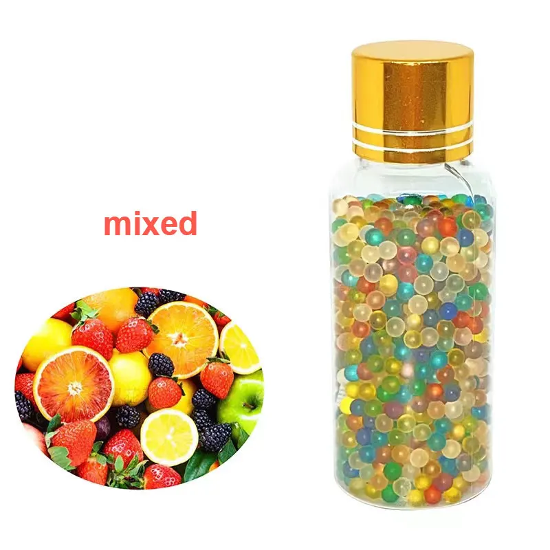 2000 tragbare Zigaretten Perlen Pops Filter Mini Push Box Explosion Kapsel gemischte Minze Frucht geschmack platzen Zigaretten ball