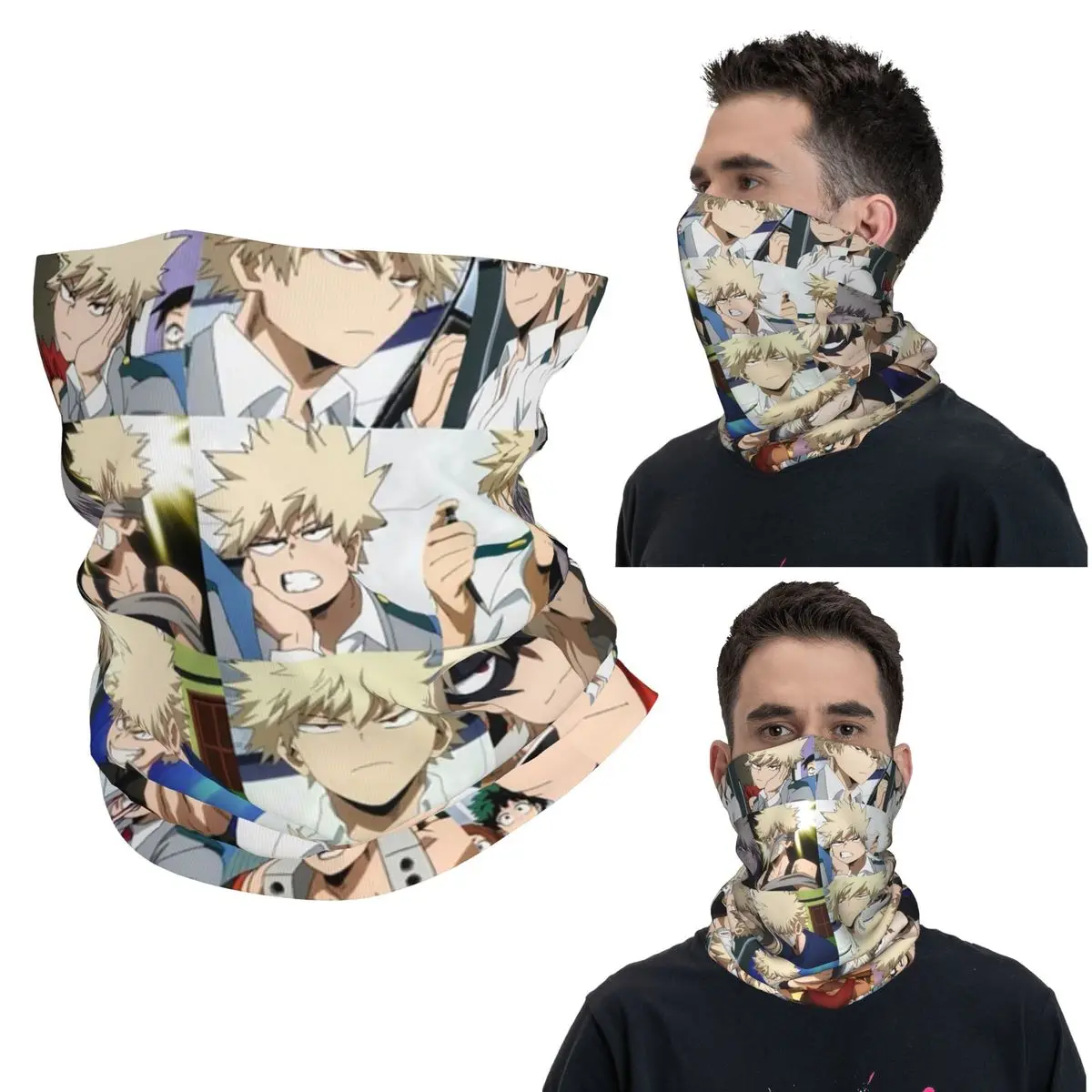 

Бакуго Кацуки, бандана My Hero Academia, гетры с принтом, маска, шарф, многофункциональная Балаклава для спорта на открытом воздухе