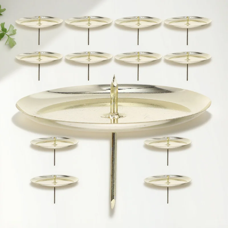 

20Pcs Iron Holders Safe Practical Ornament Widely Applied Standard Tea Candles Table Base Holder