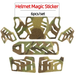 6pcs/lot Wendy Helmet Magic Sticker Patches Camouflage Hook and Loop Fastener Sticky Helmet Accessories Helmet Gear