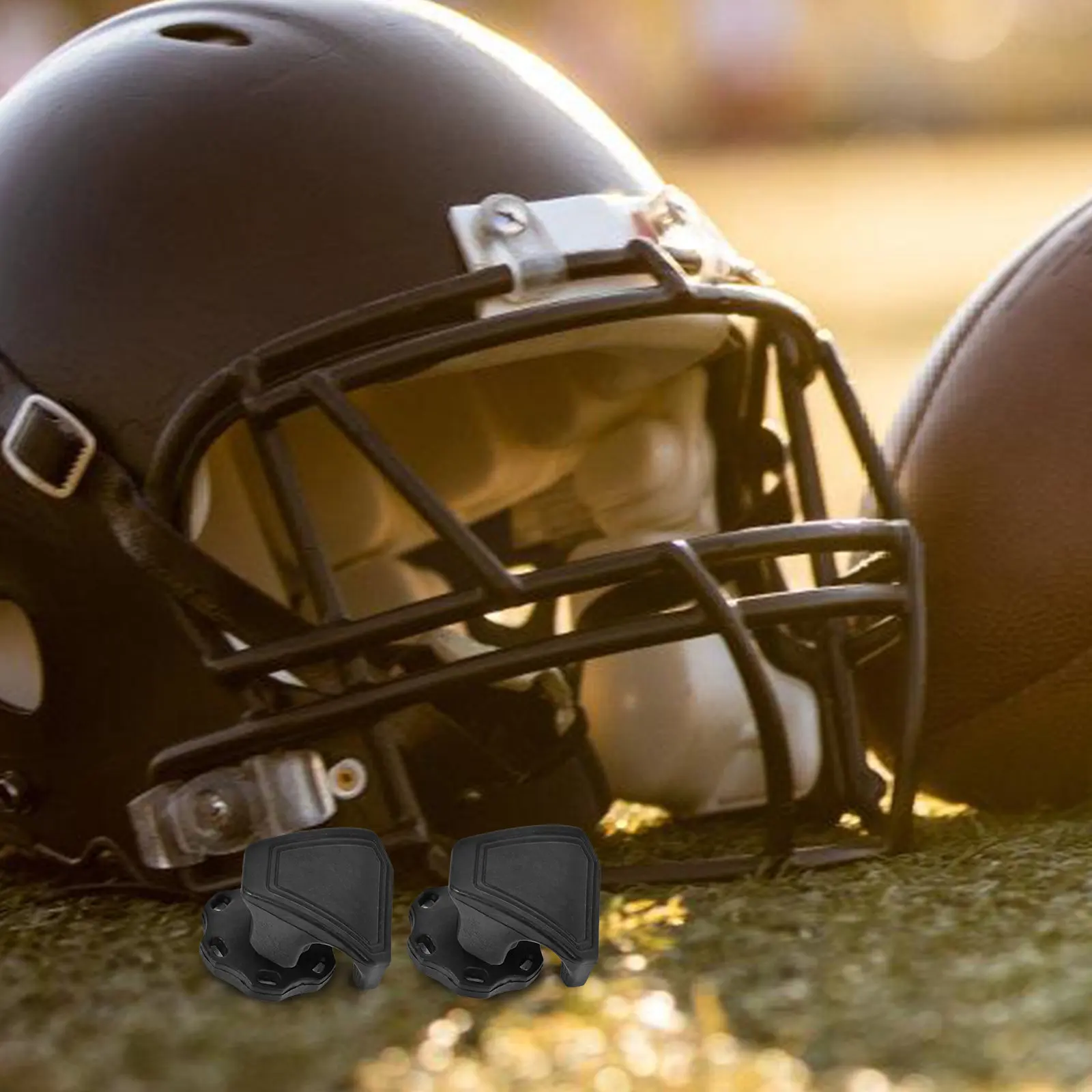 

1 Pair Visor Fastener Football Clips Secure Sun Visor Clamps for American Football Eye Guard Supplies