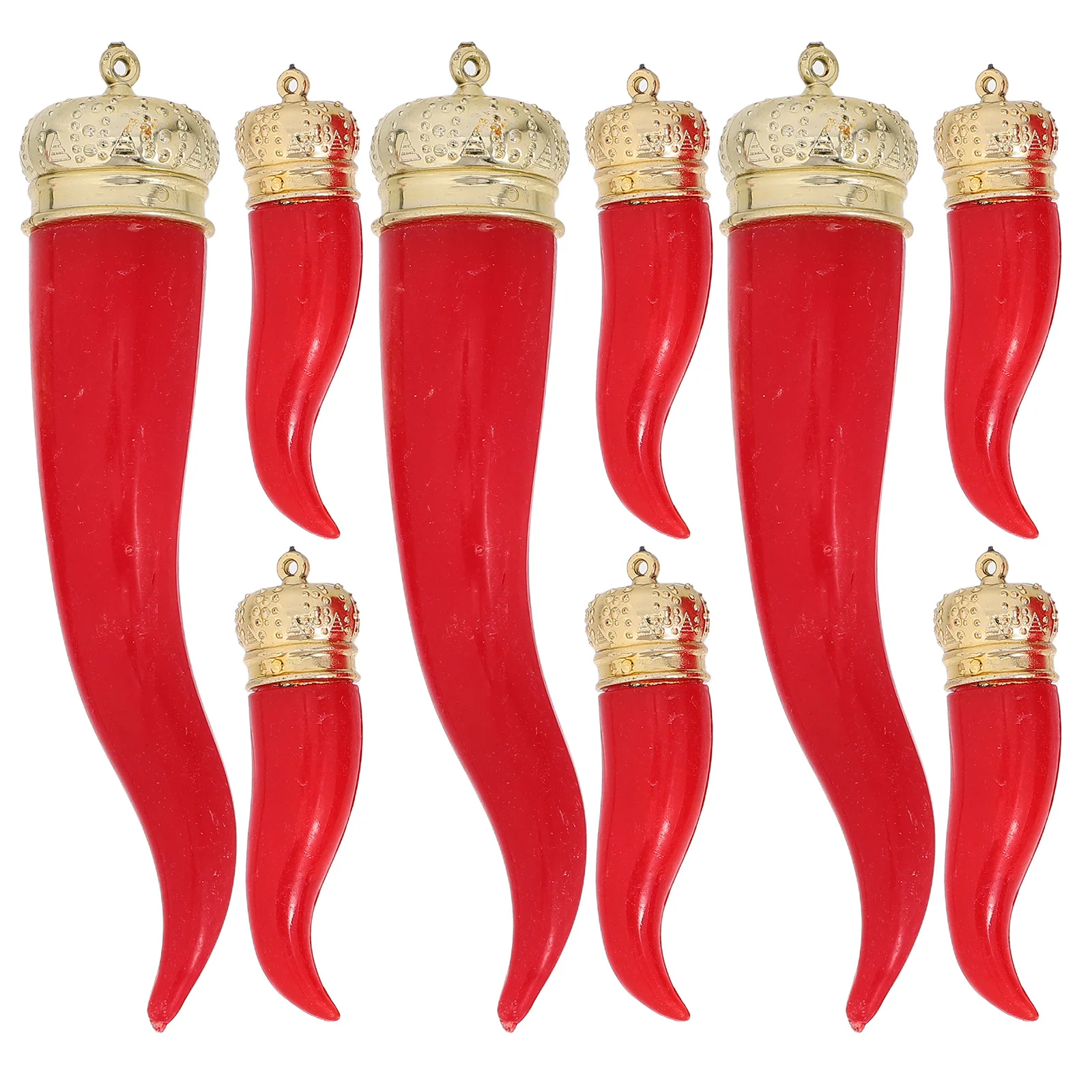 

12pcs Red Chili Pepper String Realistic Simulation Hanging Ornament For Party Festival Photography Props Artificial Vegetable