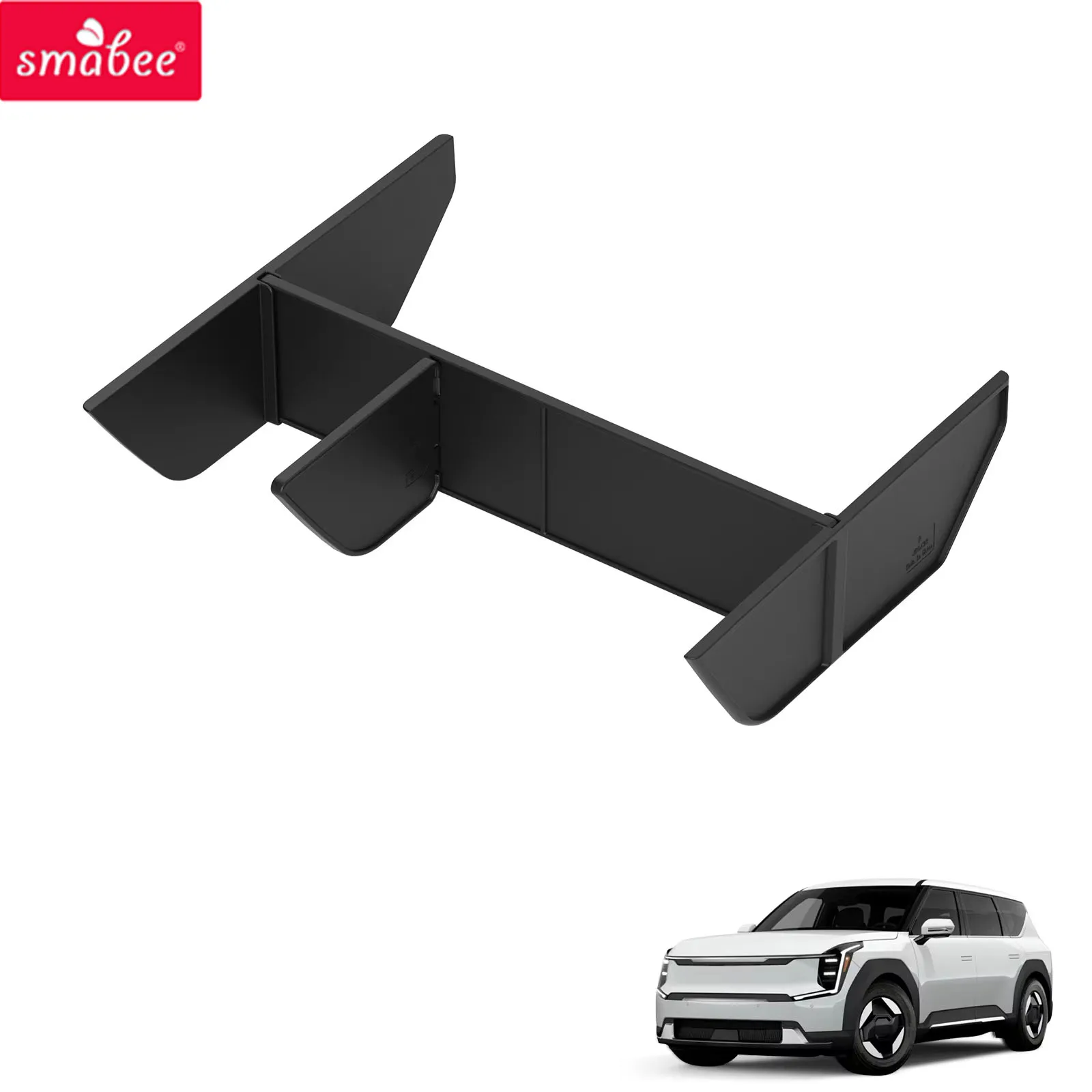 Smabee for Kia EV9 2024 2025 Center Console Glove Storage Box Partition Modified Container Tray Organizer Car Accessories 4Pcs
