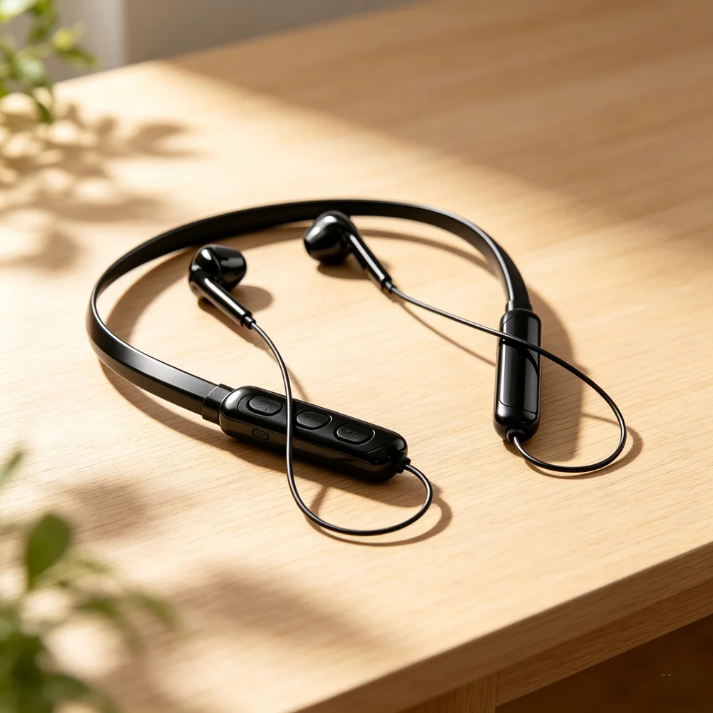 Neck Wireless Bluetooth Earphones TWS 9D Stereo Surround Headphone Magnetic Sport Neckband Headset Neck-hanging Earbuds with Mic