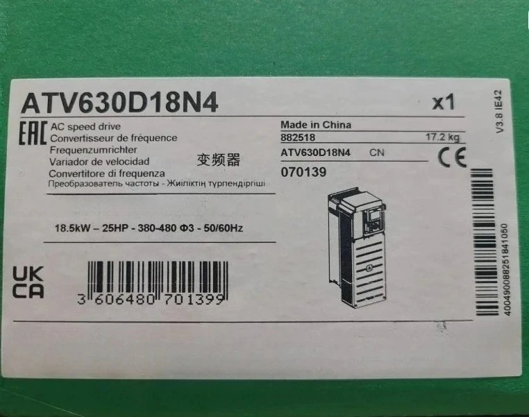 Brand New Original ATV630D15N4 ATV630D18N4 In Box Frequency Converter Fast Delivery