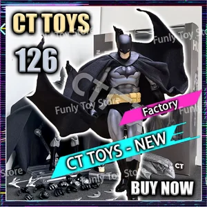En stock Ct Toys Batman Hush Mafex 126 Black Version Bat Man DC Anime Acción Figura Figura Estatua Modelo de regalos personalizados Juguetes para niños 12 mejores ventas Batman 2022 - №5