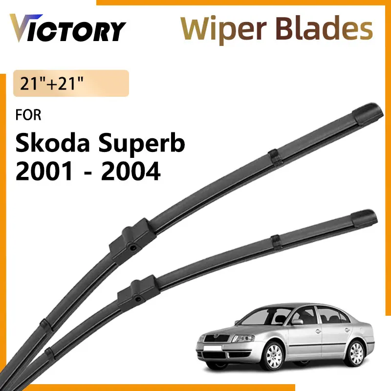 

Natural Rubber For Skoda Superb 1 B5 3U 2001 - 2004 2003 2002 Accessorie Front Wiper Blades Windshield Windscreen Window Brushes