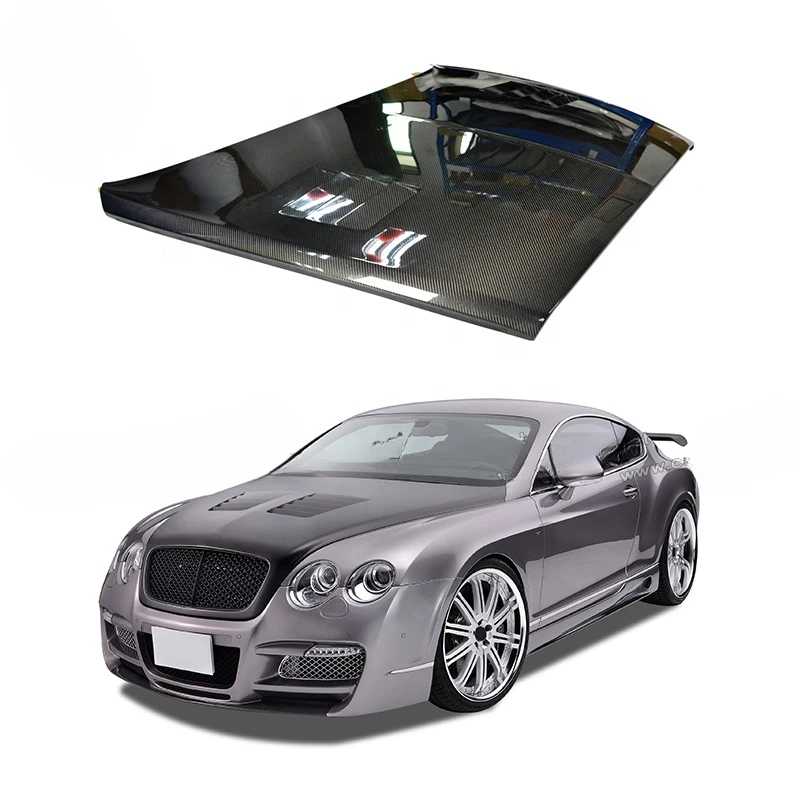 

Car Styling CF Material Engine Hood Bonnet Cover For Bentley Continental GTcustomcustomcustom