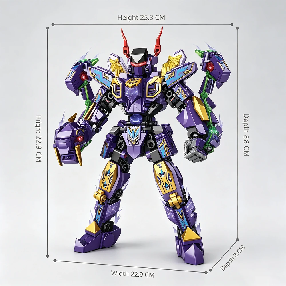 2‑in‑1 Transformable Monster M - Model Kit Wukong ulasan dan harga
