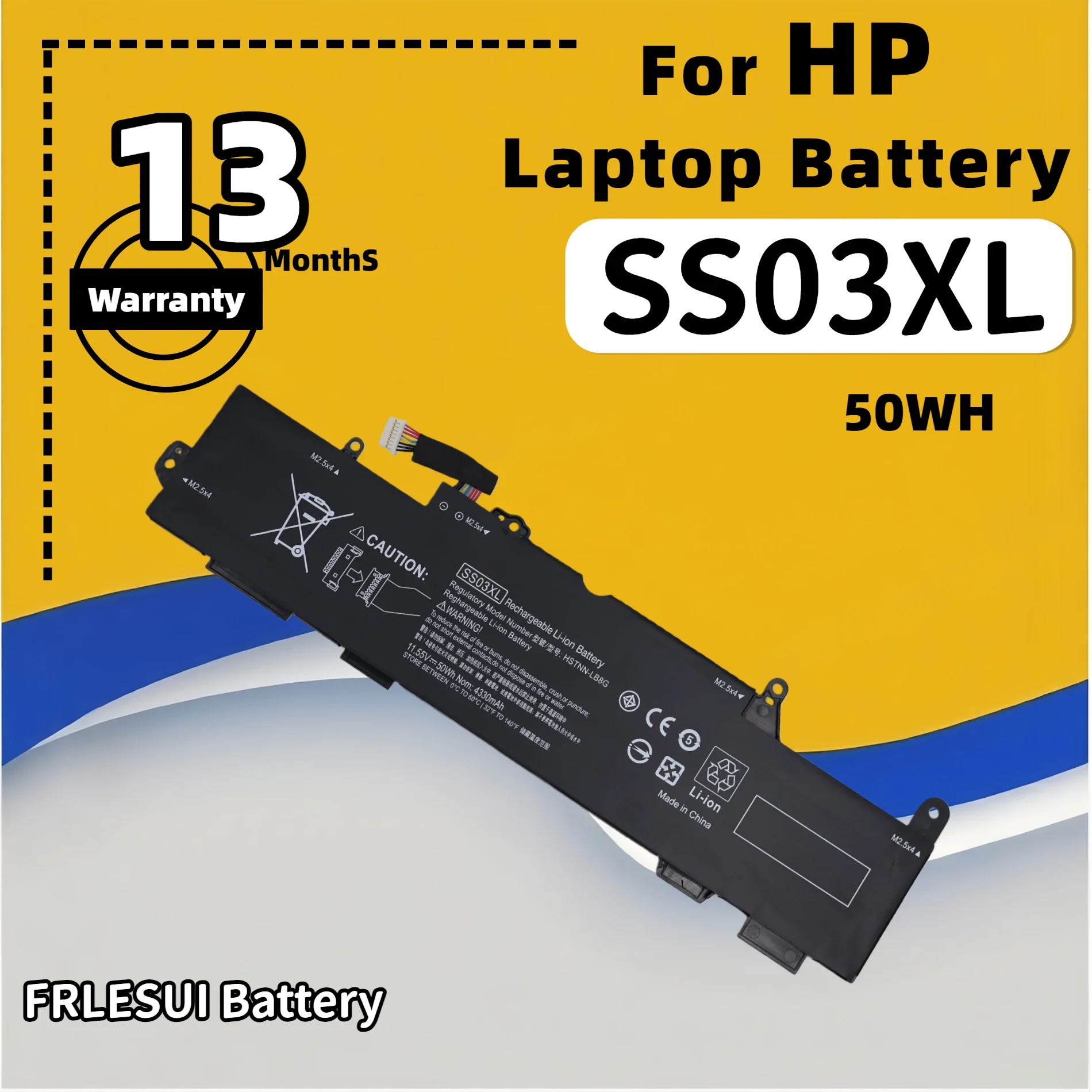 FRLESUI Battery SS03XL For HP EliteBook 730 735 740 745 755 830 840 846 G5 ZBook 14u G5 HSN-I12C HSN-I13C-4 HSN-I13C-5