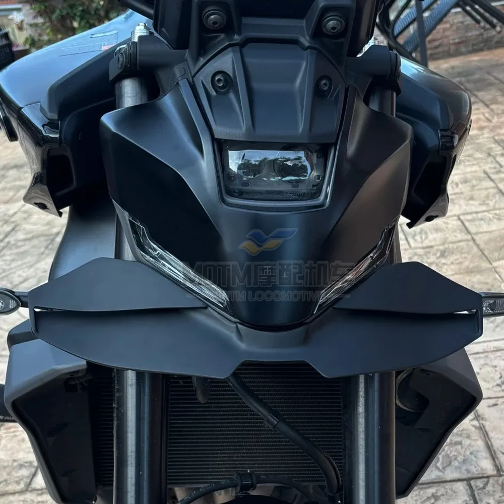 Geeignet für Yamaha MT-09 MT-09SP modifizierte Spoiler-Festluftflügelschere 24-25 Windflügel der Vorderlippe.