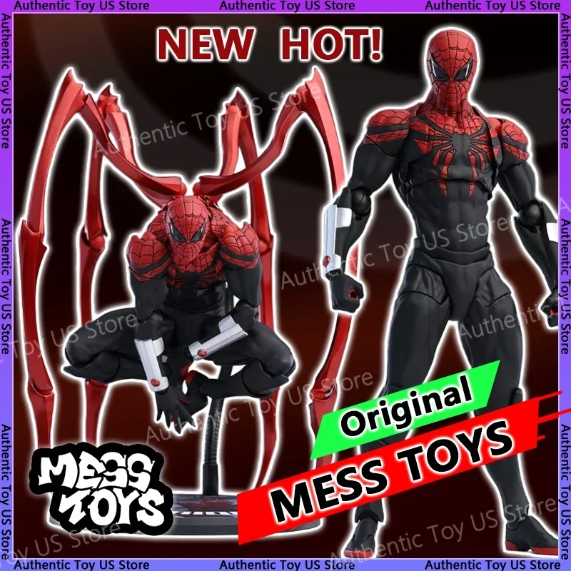 2025 MessToys متفوقة سبايدرمان الشكل فوضى اللعب متفوقة الرجل العنكبوت عمل الشكل CT اللعب تمثال تمثال نموذج الهدايا لعبة طفل
