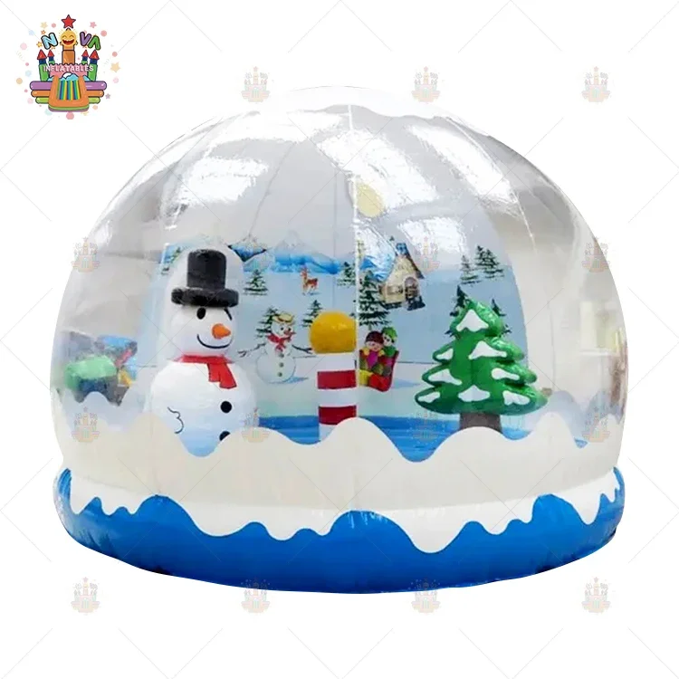 

Outdoor Party inflatable Bounce House snow globe jumping Castle Game Bubble bouncy house For Kids
