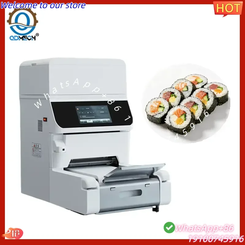 2026Hot QDMECH Commercial Auto Forming Sushi Roll Machine High Efficiency Round Sushi Maker