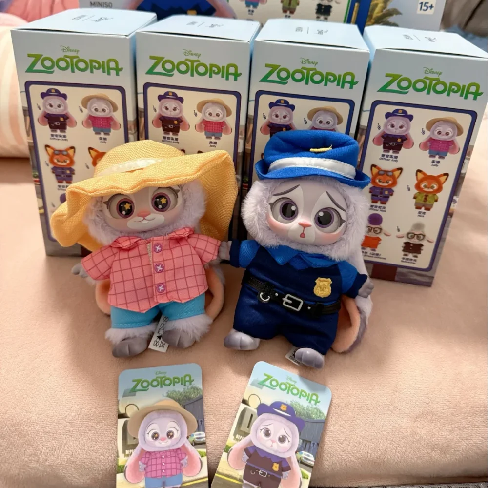 Zootopia2 boîte aveugle Nick Judy boîte Surprise figurine en peluche vinyle poupée mystère figurines d'anime dessin animé Collection jouet cadeau nouveau