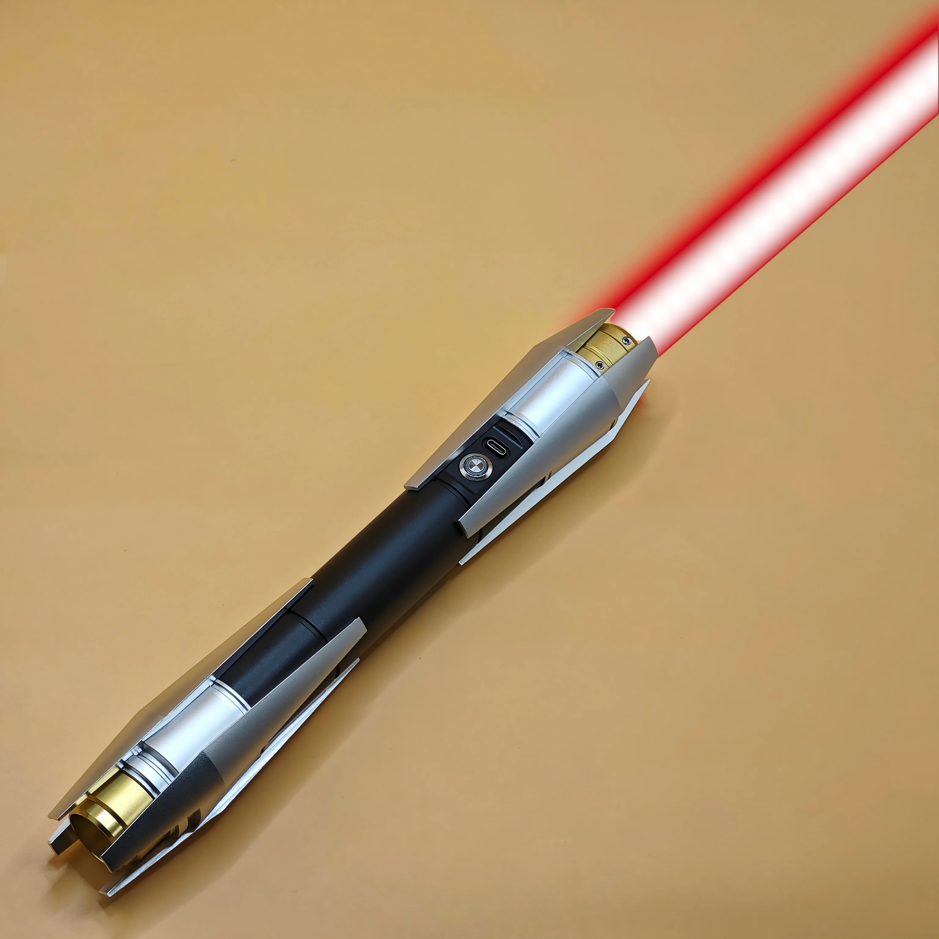 

SifoDyas Lightsaber Neopixel Sensitive Smooth Swing Metal Heavy Dueling RGB Pixel Toys Cosplay Game Movie Prop shoppers showing