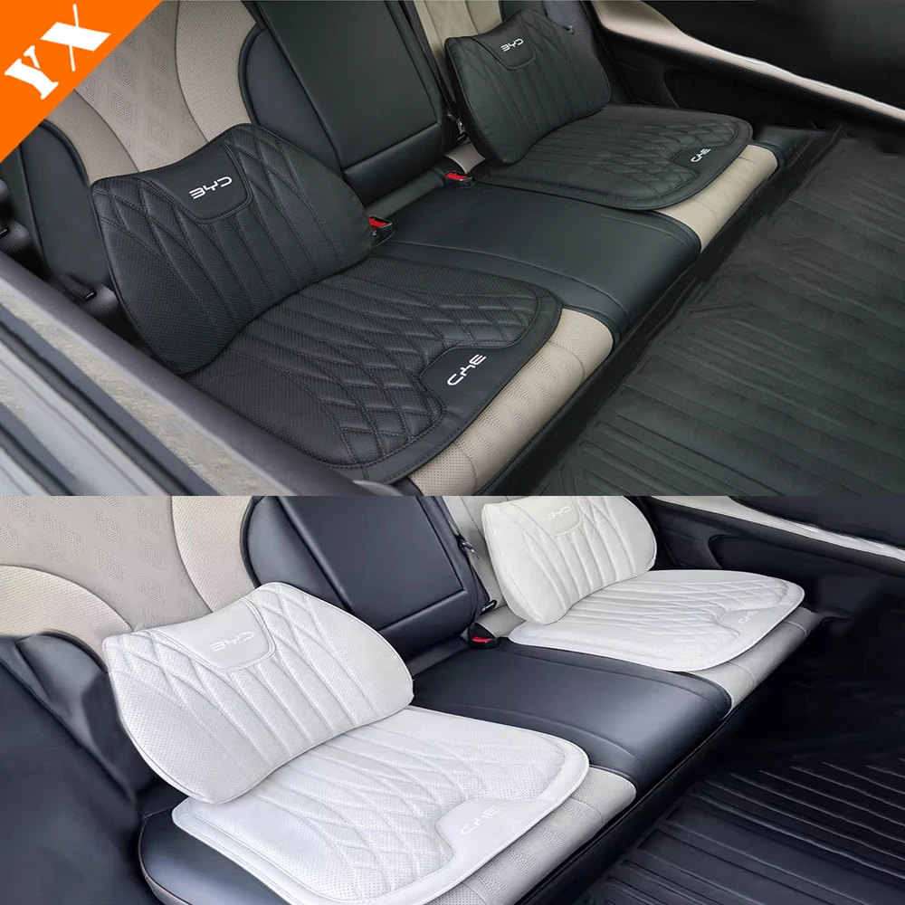 For BYD YUAN UP 2024-2025 Car Cushion White/Black Seat  Front or Rear Seat Back Cushion  Backrest Auto Interior Accessories