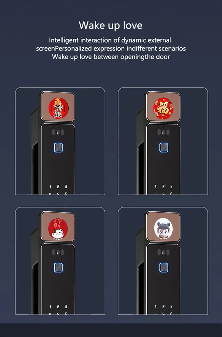 STLF Tuya 3d Smart Door Lock  AI Voice Interaction Fully Automatic Electronic Digital Biometric Fingerprint Smart Locks