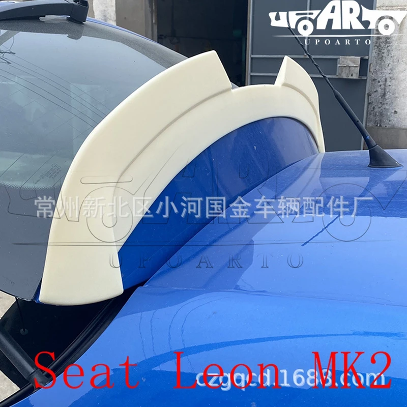 For For Seat Leon MK2 Rear Roof  2009-2012high quality ABS Plastic Unpainted Color Rear Spoiler Wing Trunk Lid Cover Car Styling