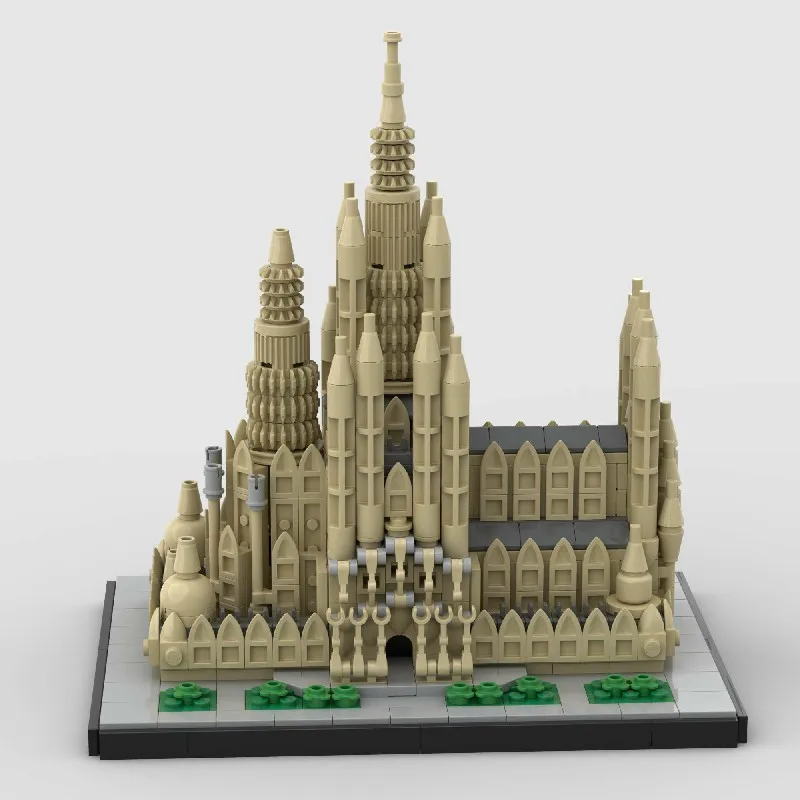مجموعات مباني البيت المقدس من باسيليكا، مجموعة نماذج كتل المباني المعيارية لمتجر شقة المدينة، هدية 854 قطعة #3