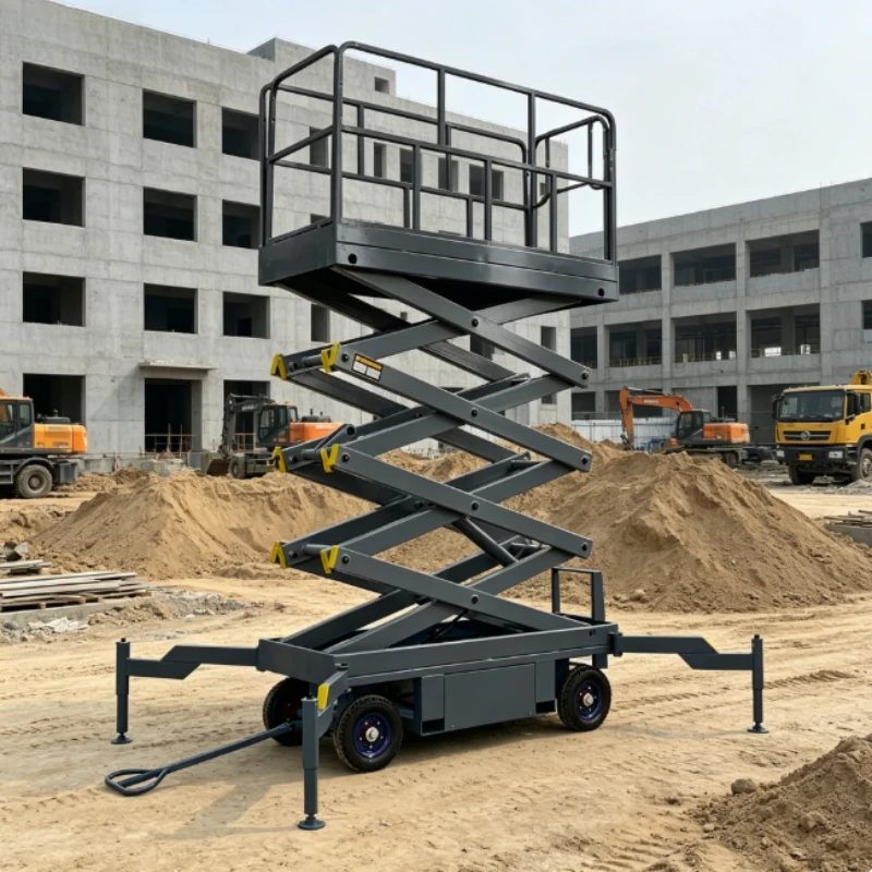 Wheeled Hydraulic Mobile Scissor Lift Platform Hydraulic Table Platform for Exhibition Hall Maintenance