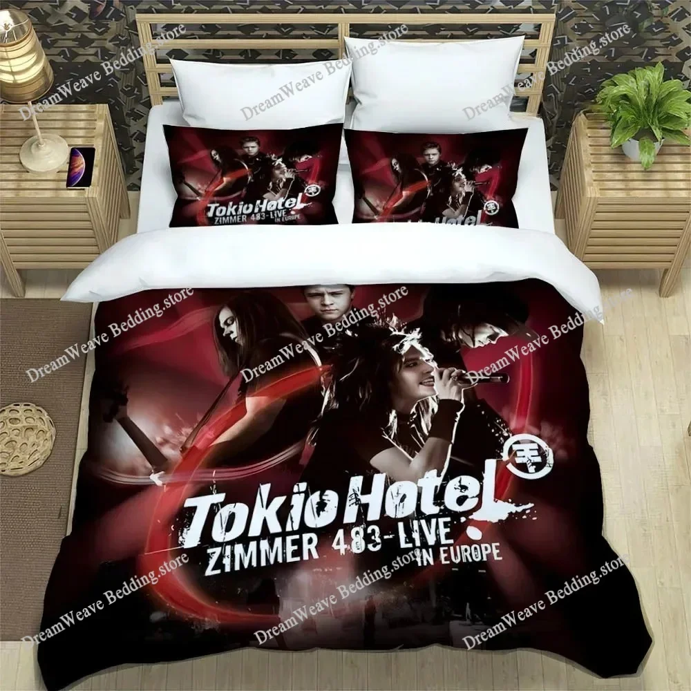 

Tokio Hotel Band Sheets Quilt Covers Bedding Dormitory Sheets Bedding Set Soft Warm Bedding Set Luxury Gift Home Textileextile