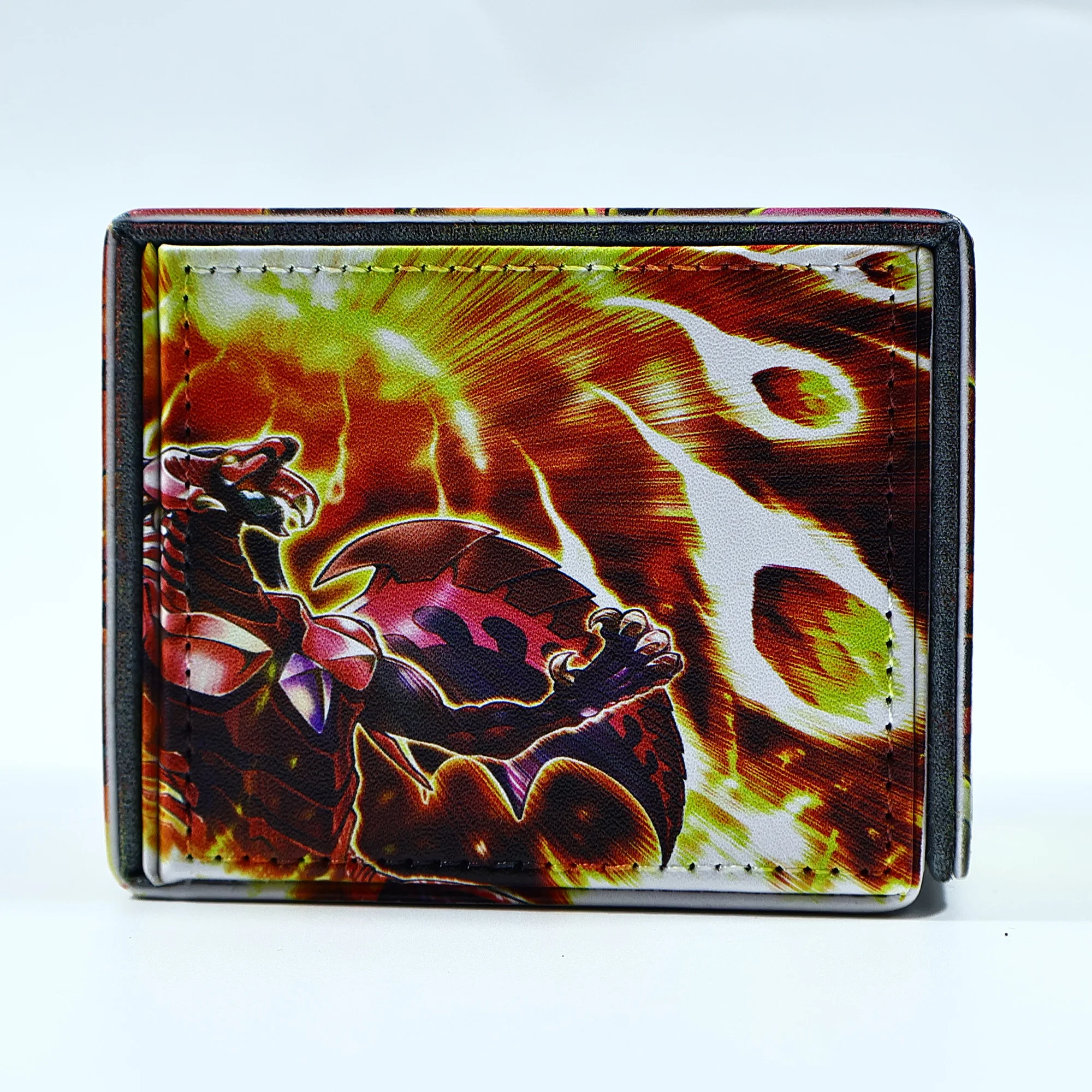 ديي يو غي أوه! صندوق تخزين بطاقات Red Dragon Archfiend Ygo Red Supernova Dragon Leather Collection Card Protection Box دمى هدايا