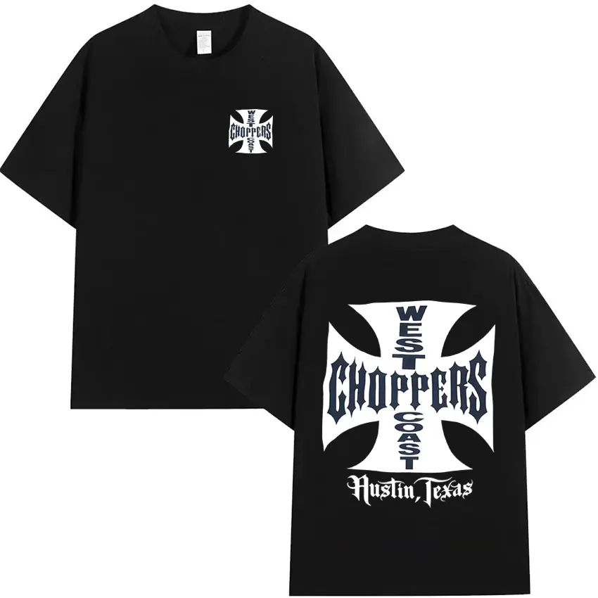 

West Coast Choppers Pop Graphic T-Shirt Summer High Quality T Shirt Mens Cotton Casual Short Sleeve O-Neck Y2K Tshirt Streetwear
