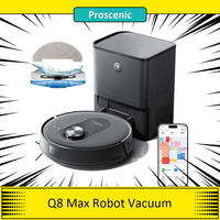 Proscenic Q8 Max Robot Vacuum and Mop Combo with Self-emptying Station, Max 4200Pa Suction, 200min Runtime, 3 Cleaning Modes