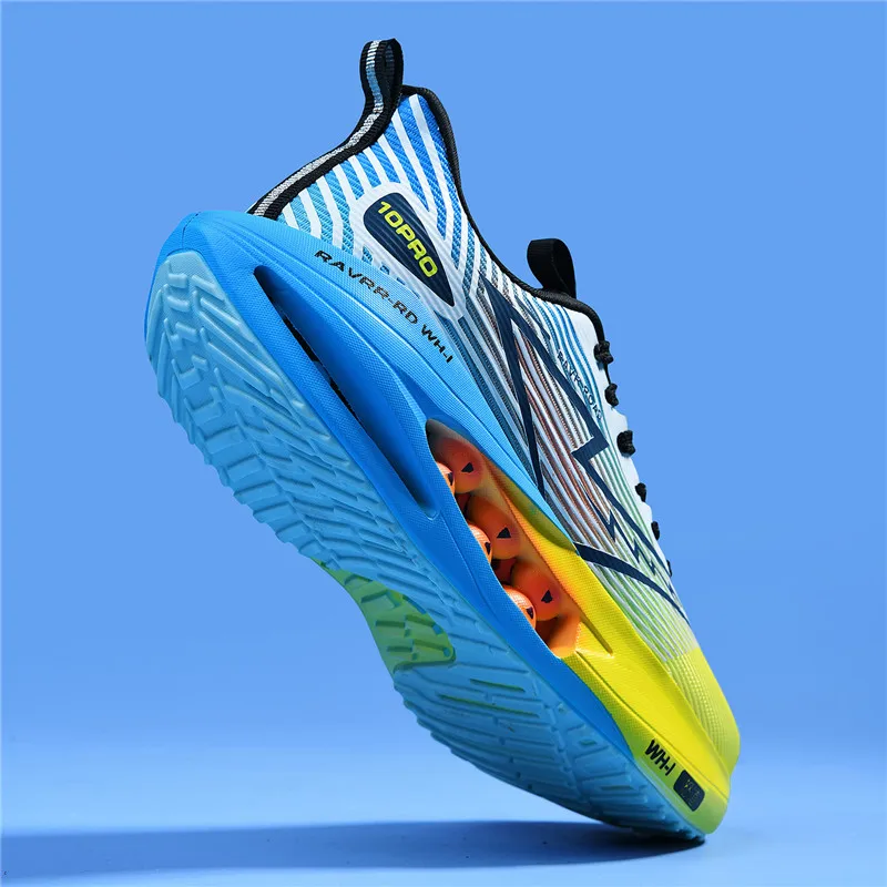Ultrathin Breathable Running Shoes Popcorn sole Light Soft Men Sports Shoes Comfy Fabric Fashion Women Outdoor Flat bottom Shoes