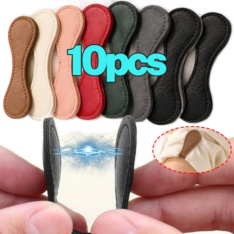 PU Leather Magnetic Clips for Fix Cuffs Trouser Legs Scarves No-Sew Strong Magnetic Hold No Damage Removable Magnetic Buckles