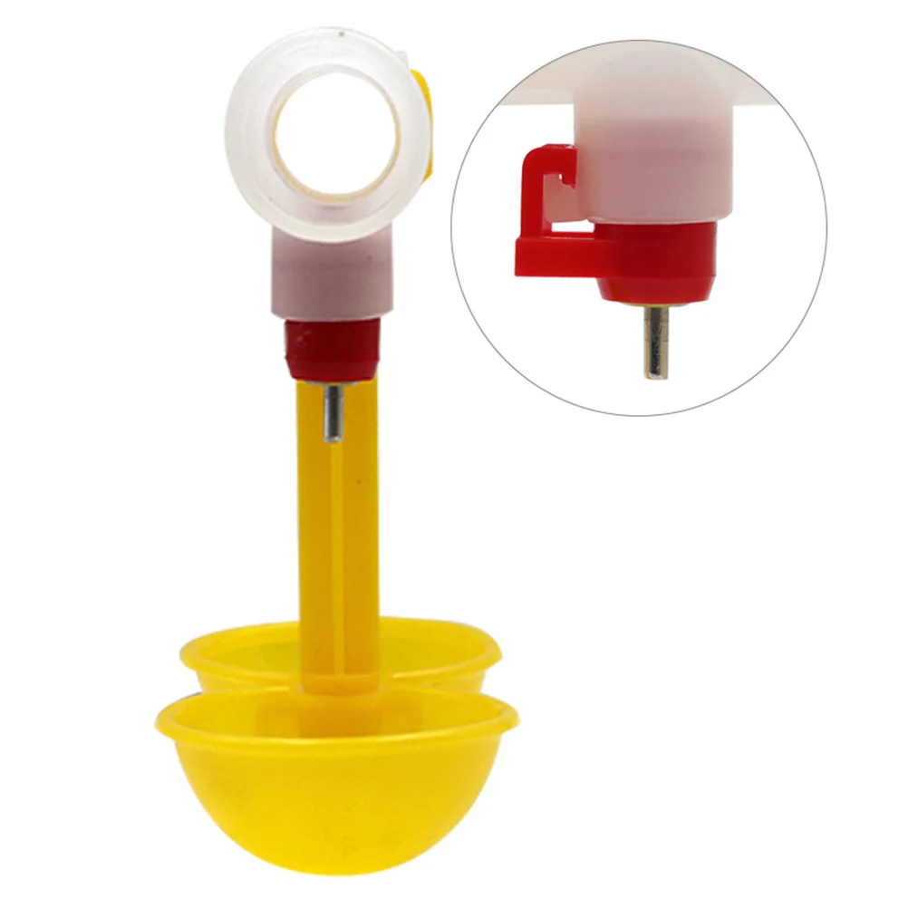 

10 Pcs Chicken Water Feeder Durable Plastic Automatic Drinking Cup for Home Use Safe Environmental Friendly High