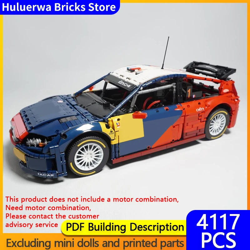 

Speed Racing Car Model MOC Building Bricks C4 WRC Rally Racing Car Modular Technology Gifts Holiday Assemble Children Toys Suit