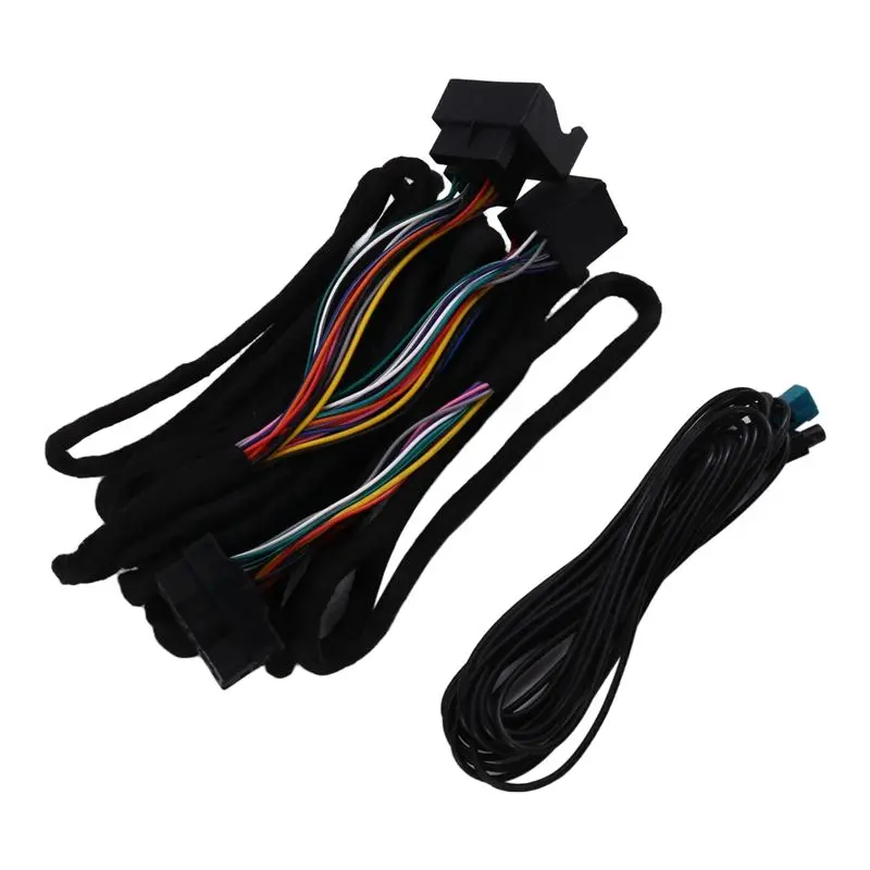 Reliable-For BMW X5 M3 M5 E46 E38 E39 E53 Android Head Unit Radio To Fakra Antenna Power 17+ 40 Pins 6 Meter Extension Wiring Ha