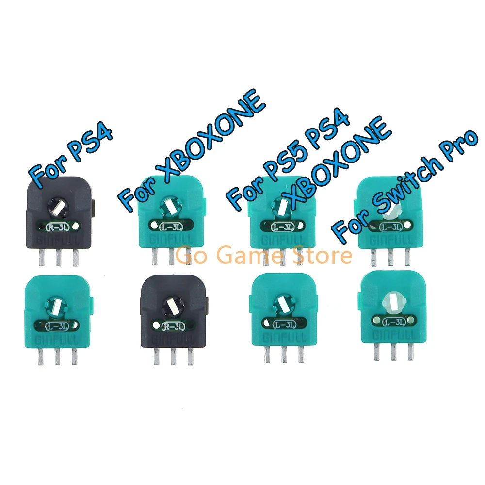 

20pairs=40pcs Hall Effect Joystick Sensor Module Axis Resistor For PS5 PS4 XBOXONE Switch Pro Original 3D Analog Potentiometer