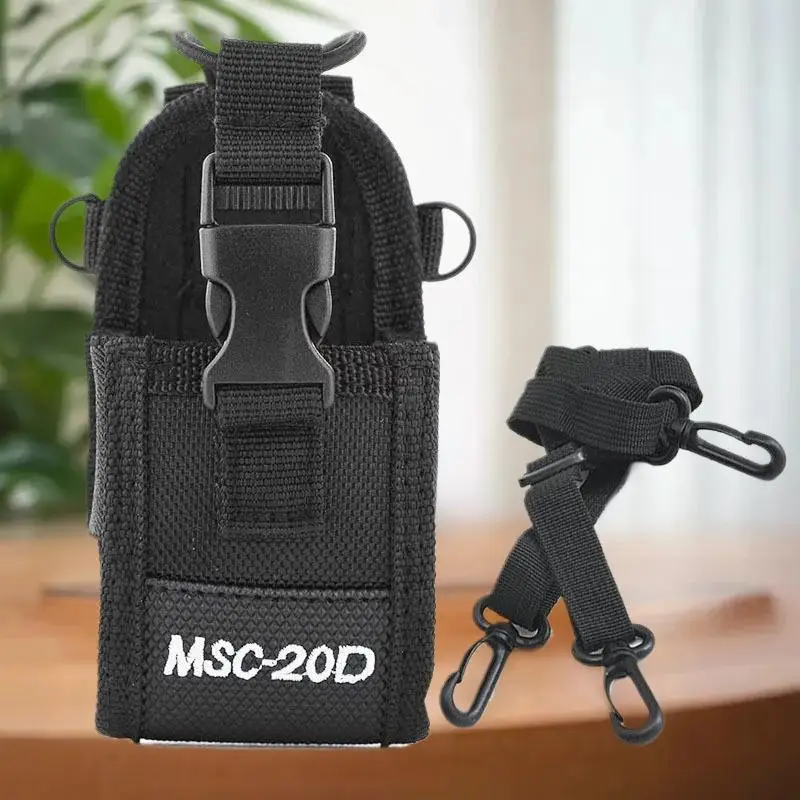 Walkie Talkie Pouch with Adjustable Strap for UV-5R BF-888S; Durable Two Way Radio Case