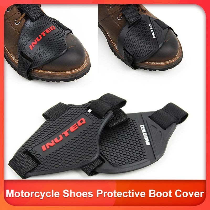 Motorcycle Shoes Protective Motorbike Moto Gear Shifter Men Shoe Boots ProtectorBoot Cover Shifter Guards