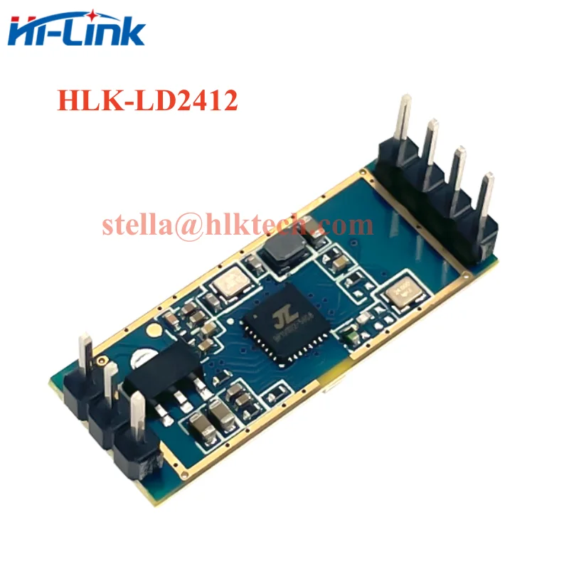 Hi-Link-Sensor de presencia humana, módulo de Radar de onda milimétrica, detección de movimiento, HLK-LD2412, LD2410C, LD2410B, 24Ghz